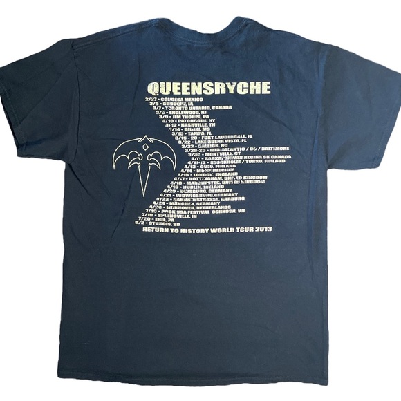 QUEENSRYCHE Return to History World Tour 2013 Shirt Large - Picture 5 of 6